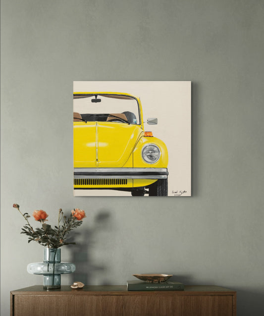 Volkswagen Beetle - (12" x 12") Painting