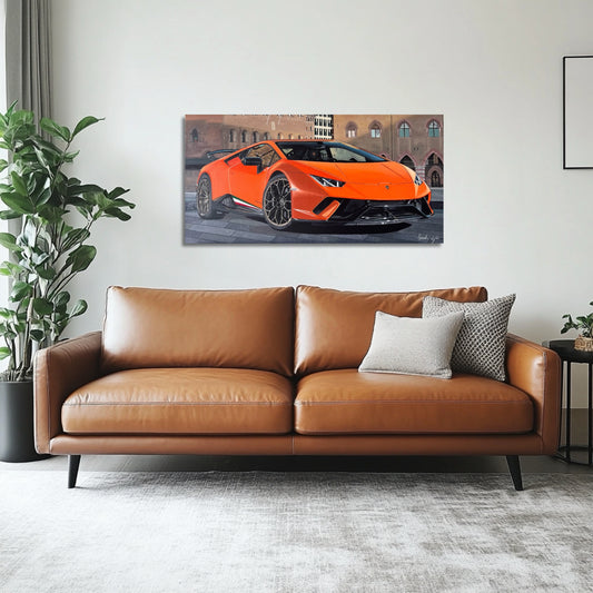 Lamborghini Huracán Performanté - (12" x 24") Painting