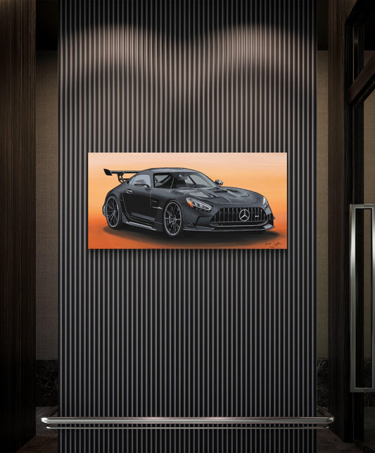 Mercedes AMG GT Black Series - (10" x 20") Painting