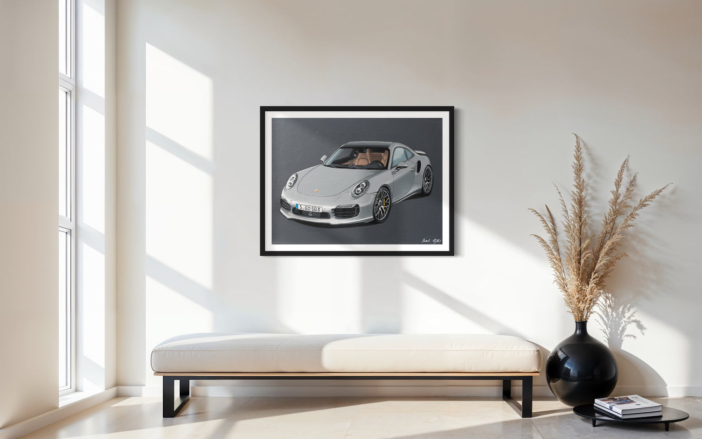 Porsche 911 Turbo S - (12" x 16") Painting