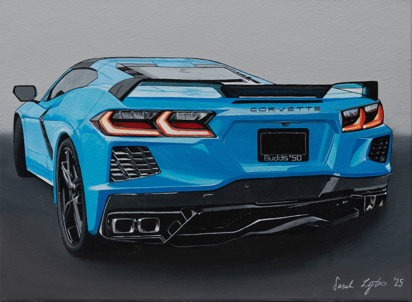 Corvette C8 - (12" x 16") Painting
