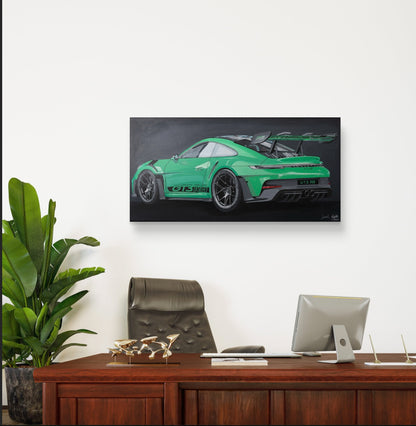 Porsche 911 GT3 RS - (12" x 24") Painting