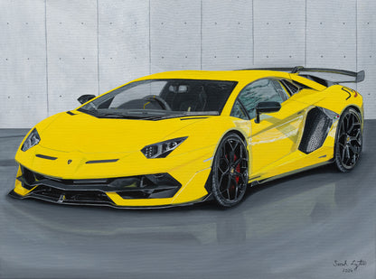 Lamborghini SVJ - (18" x 24") Painting