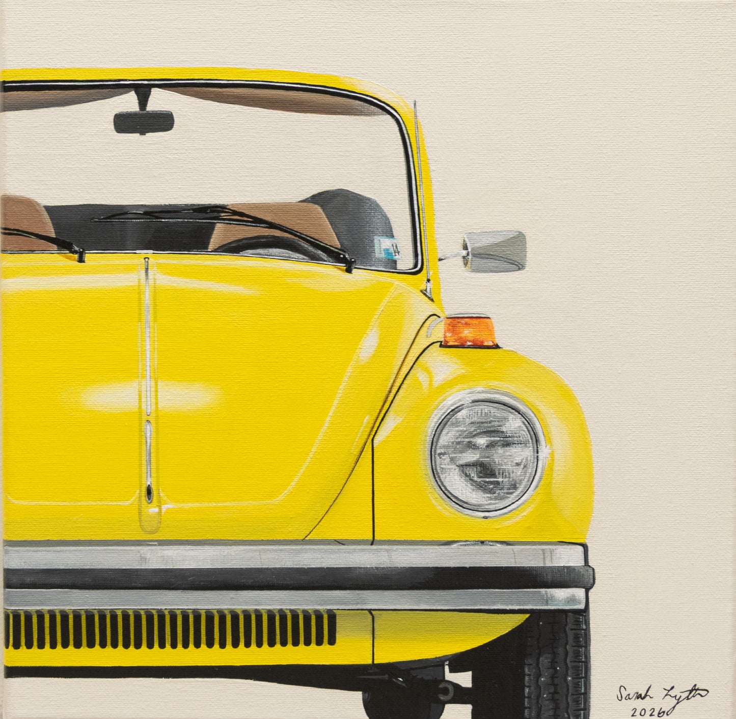 Volkswagen Beetle - (12" x 12") Painting